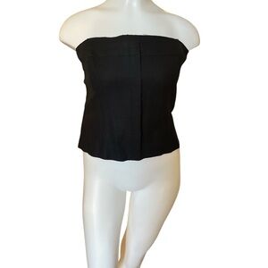 Laundry By Shelli Segal Black Strapless Top sz 8